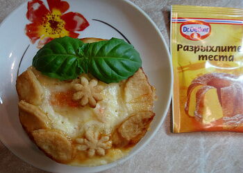 Корзиночки с брокколи и креветками