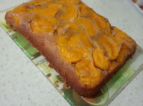 Фото рецепта Пирог-перевертыш "Мандариновые дольки"