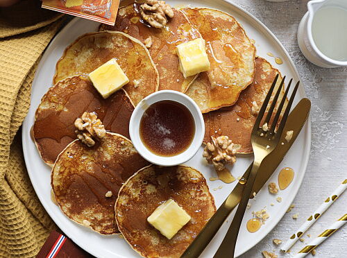 Фото рецепта Ванильные панкейки