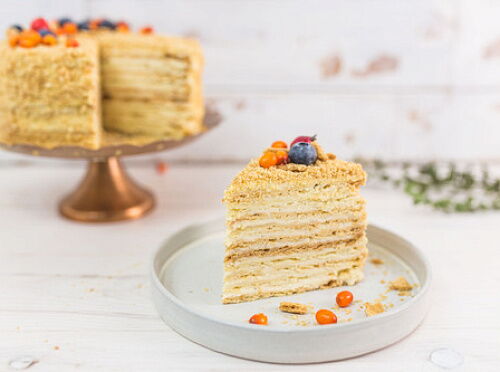 Фото рецепта Наполеон торт домашний классический