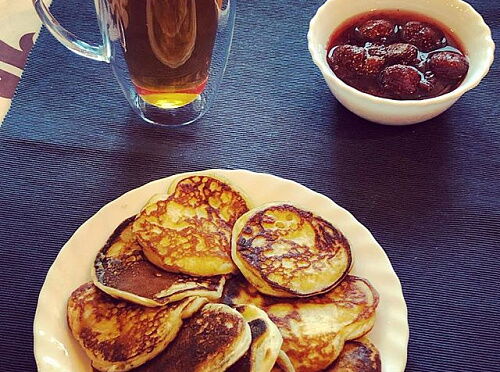 Фото рецепта Оладьи овсяные имбирно-яблочные