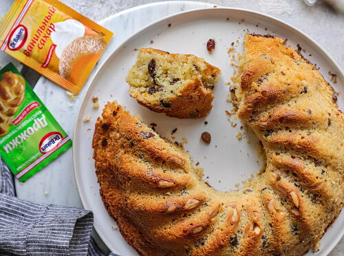 Фото рецепта Немецкий пасхальный кекс Гугельхопф