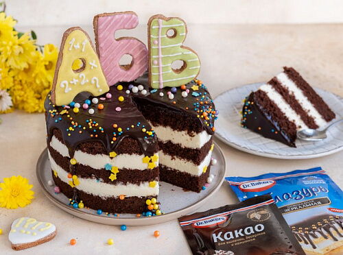 Фото рецепта Торт «Молочный ломтик»