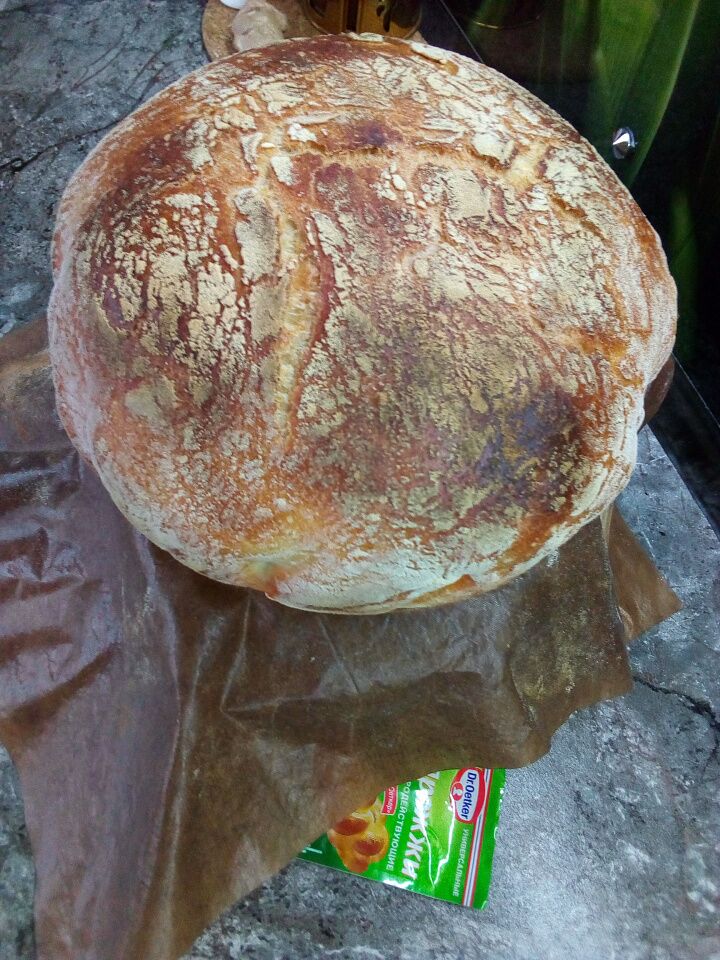 Хлеб без замеса фото