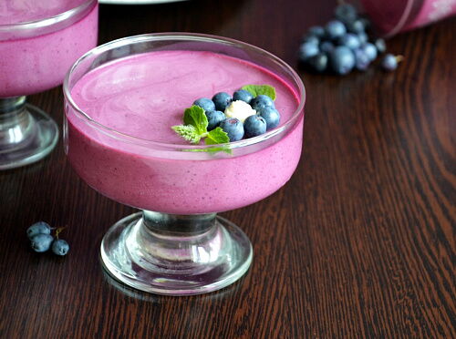 Фото рецепта Суфле из черники