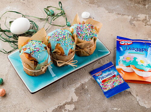 Фото рецепта Пасхальные творожные маффины