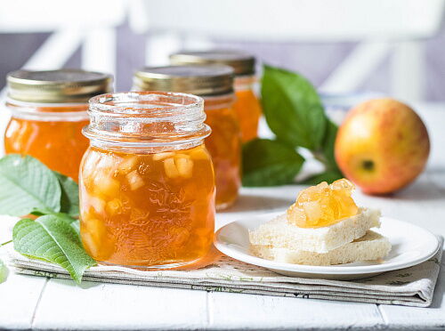 Фото рецепта Яблочное желе с кусочками груши