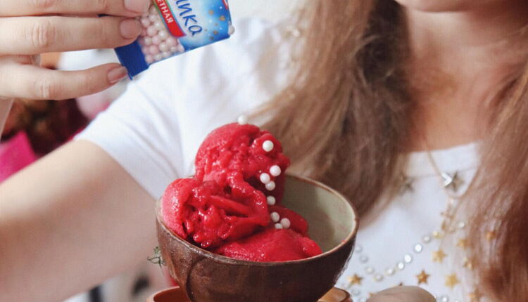 Фруктово-ягодное мороженое на Агаре