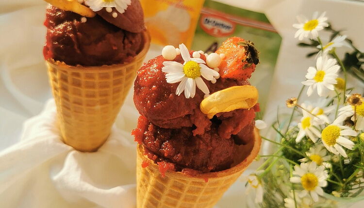 Фруктово-ягодное мороженое на Агаре