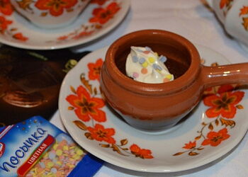 Шоколадный  десерт "Найди мандаринку" (основано на рецепте Джеми Оливера)