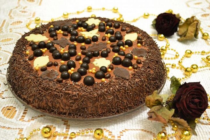Торт "Шоколадная осень" фото