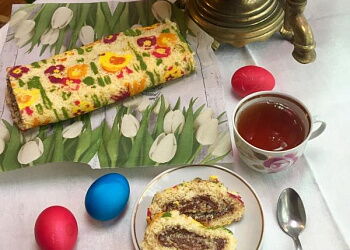 Пасхальный рулет "Цыплёнок"
