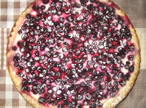 Фото рецепта Пирог с творогом и смородиной