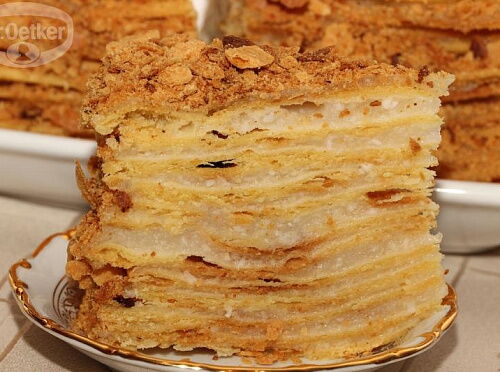 Фото рецепта Постный Наполеон