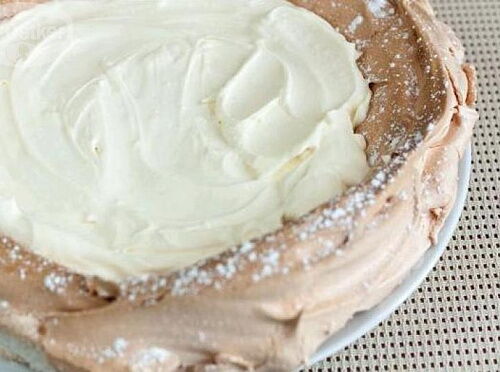 Фото рецепта «Десерт Павлова»  с ягодами