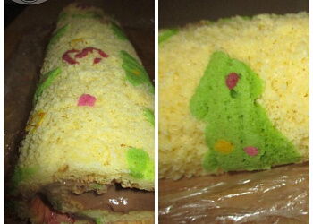 Новогодний цветной рулетик