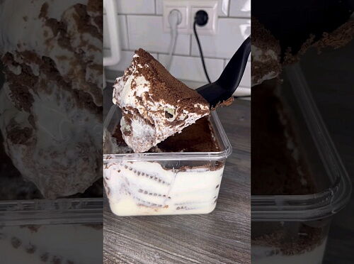 Фото рецепта ПЯТИМИНУТНЫЙ #тортик #безвыпечки из ТРЁХ ингредиентов