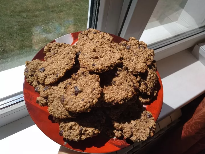 Овсяное печенье с кусочками шоколада фото рецепта