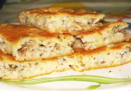 Фото рецепта Пирог с консервой