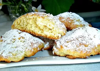 Домашнее яблочное печенье