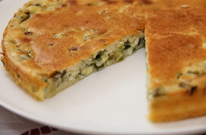 Быстрый заливной пирог