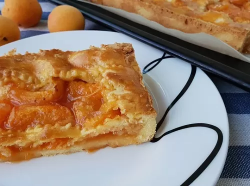 Фото рецепта Абрикосовый пирог на песочном тесте