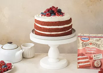 Торт «Красный бархат» с кремчизом 