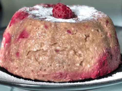 Фото рецепта Творожный-фруктовый кекс правильного питания