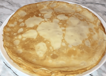 Ванильные блинчики на молоке