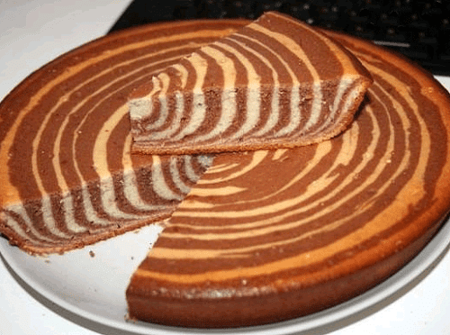 Фото рецепта Пирог «Зебра». Простой рецепт