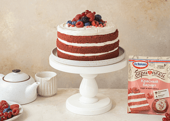 Торт «Красный бархат» с кремчизом 
