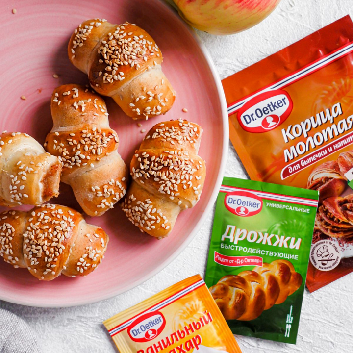 Рогалики с яблочным джемом фото рецепта
