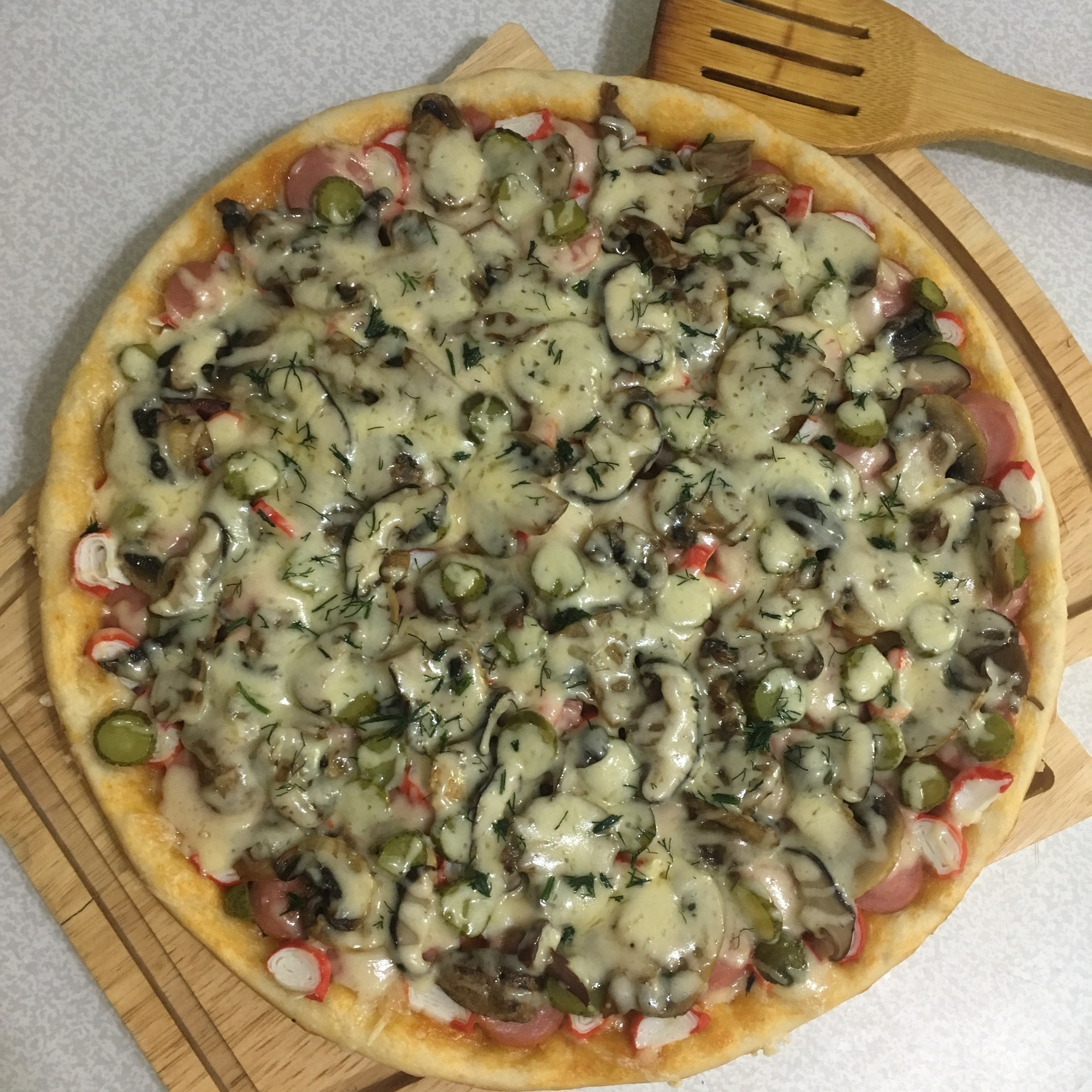 как делать пиццу ассорти рецепт фото 16