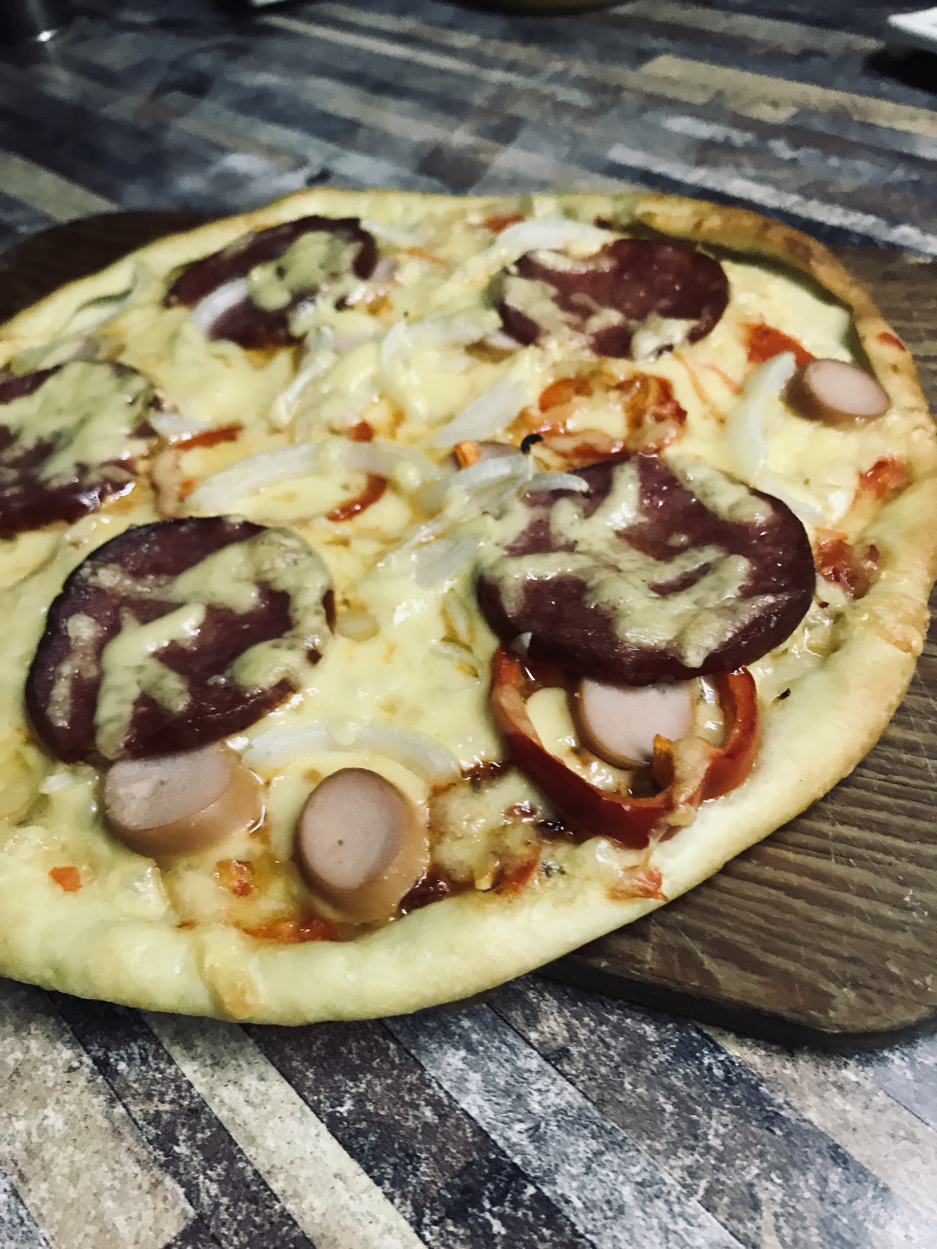 пицца с домашним тестом без дрожжей фото 42