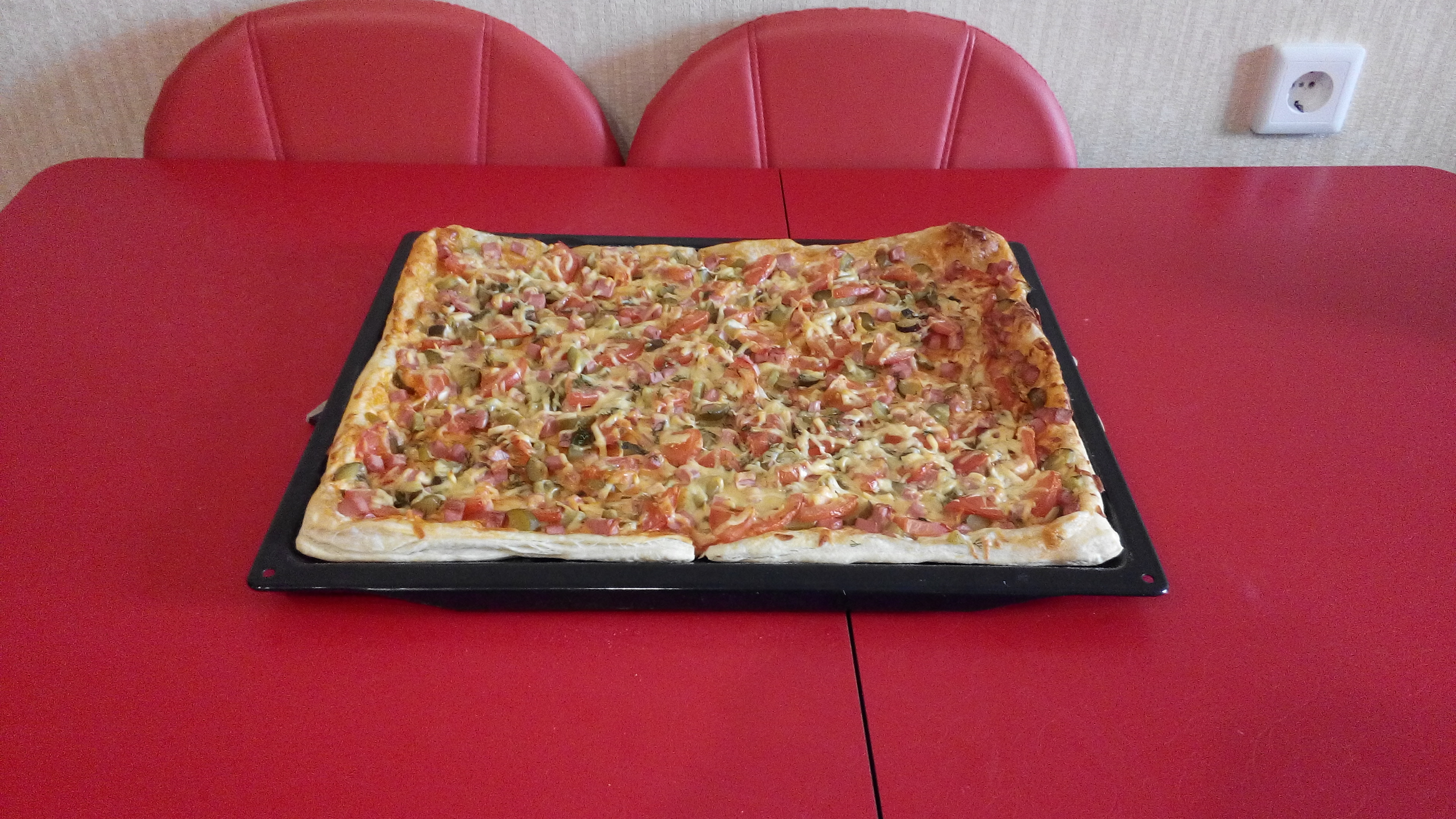 пицца из слоеного теста начинка фото 115