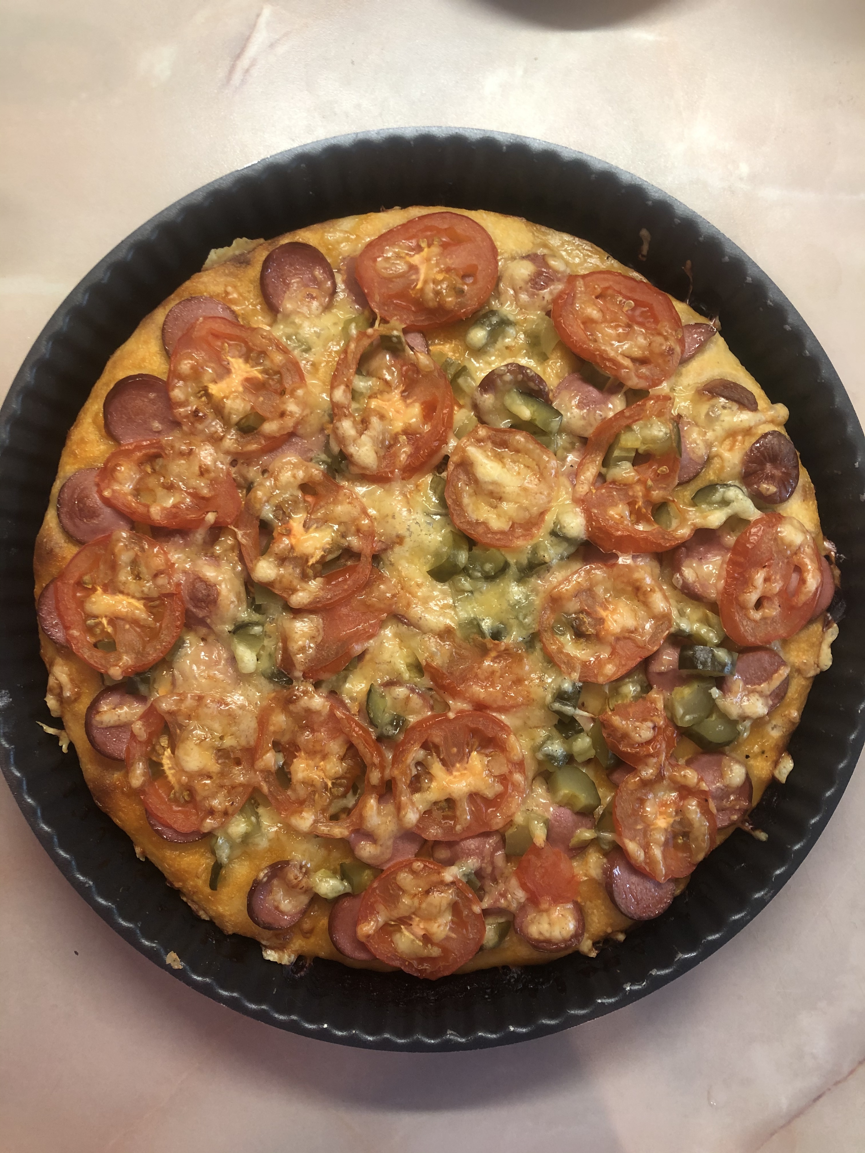 домашняя пицца без дрожжей рецепт приготовления в домашних условиях фото 27