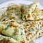 Блины с сыром и зеленью