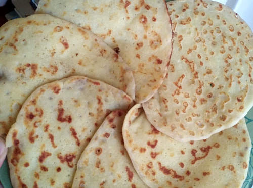 Фото рецепта Безглютеновые блины на кислом молоке