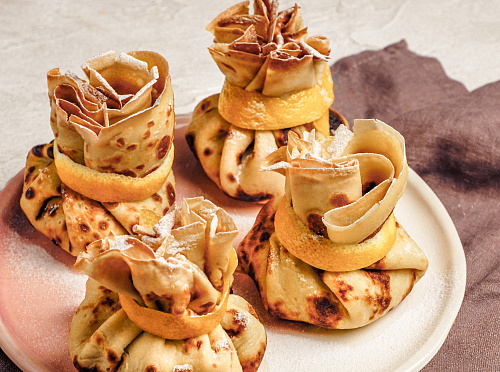 Фото рецепта Блинчики с творогом