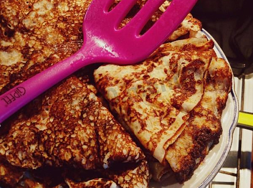 Фото рецепта Блины на йогурте