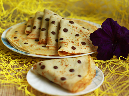 Фото рецепта Блины с конопушками