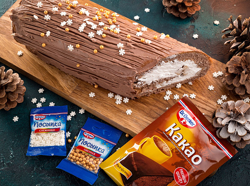 Фото рецепта Рождественское полено