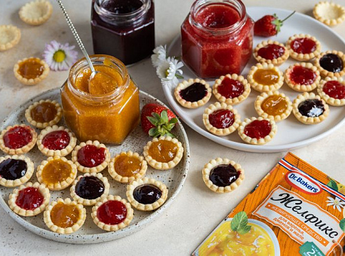 Фото рецепта Мини-тарталетки с джемом