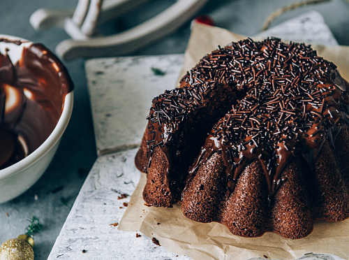 Фото рецепта Влажный шоколадный кекс