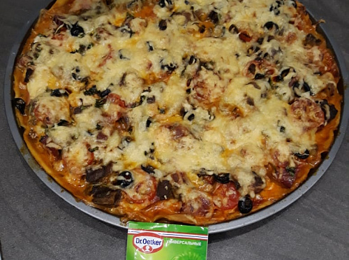 Фото рецепта Пицца на медовом тесте