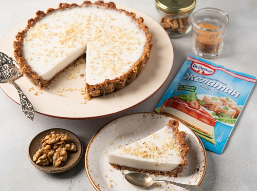 Фото рецепта Кокосовый ПП-чизкейк