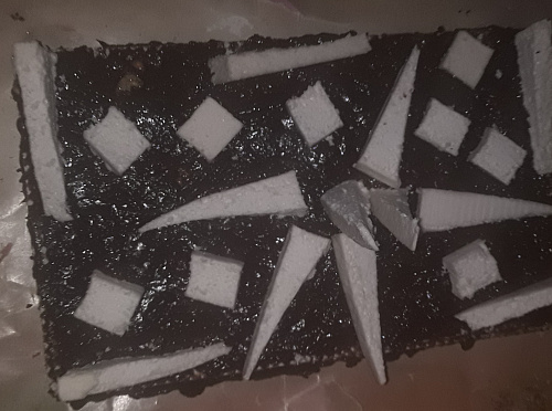 Фото рецепта Вафельный тортик Абстракция 