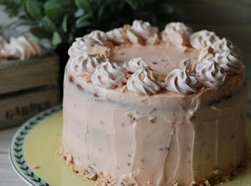 Фото рецепта Творожно-сырный торт