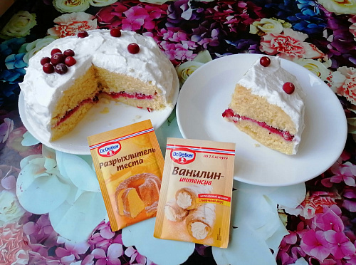 Фото рецепта Бисквит в микроволновке за 5 минут