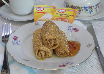 Блины с творогом